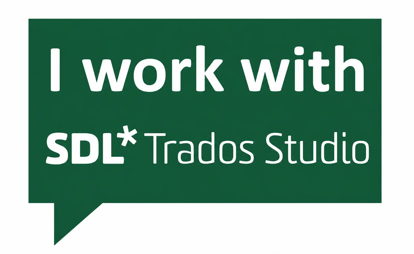 I work with SDL Trados Studio